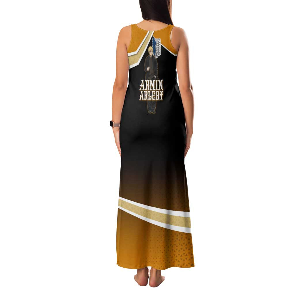 Armin Arlert Attack on Titan Family Matching Tank Maxi Dress and Hawaiian Shirt Anime Casual Coffeehouse Style