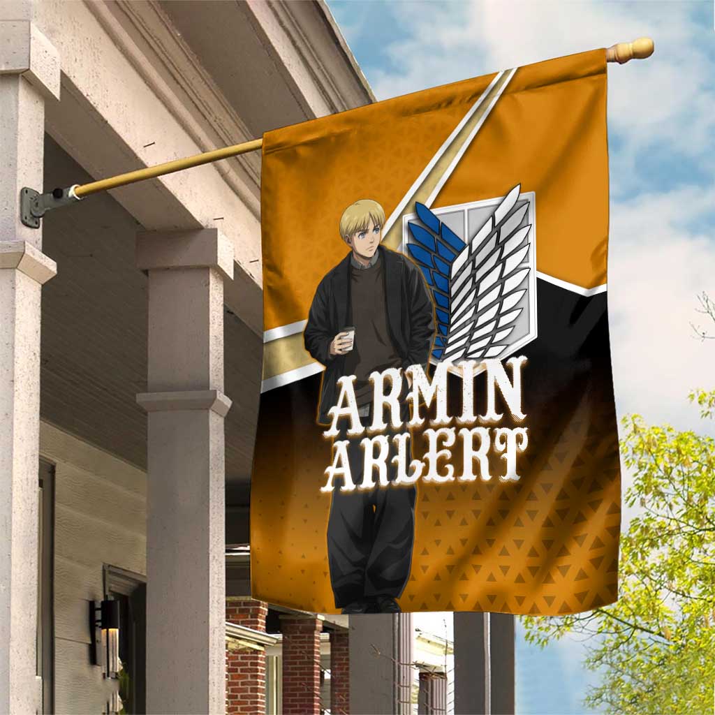 Armin Arlert Attack on Titan Garden Flag Anime Casual Coffeehouse Style