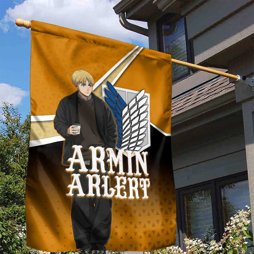 Armin Arlert Attack on Titan Garden Flag Anime Casual Coffeehouse Style