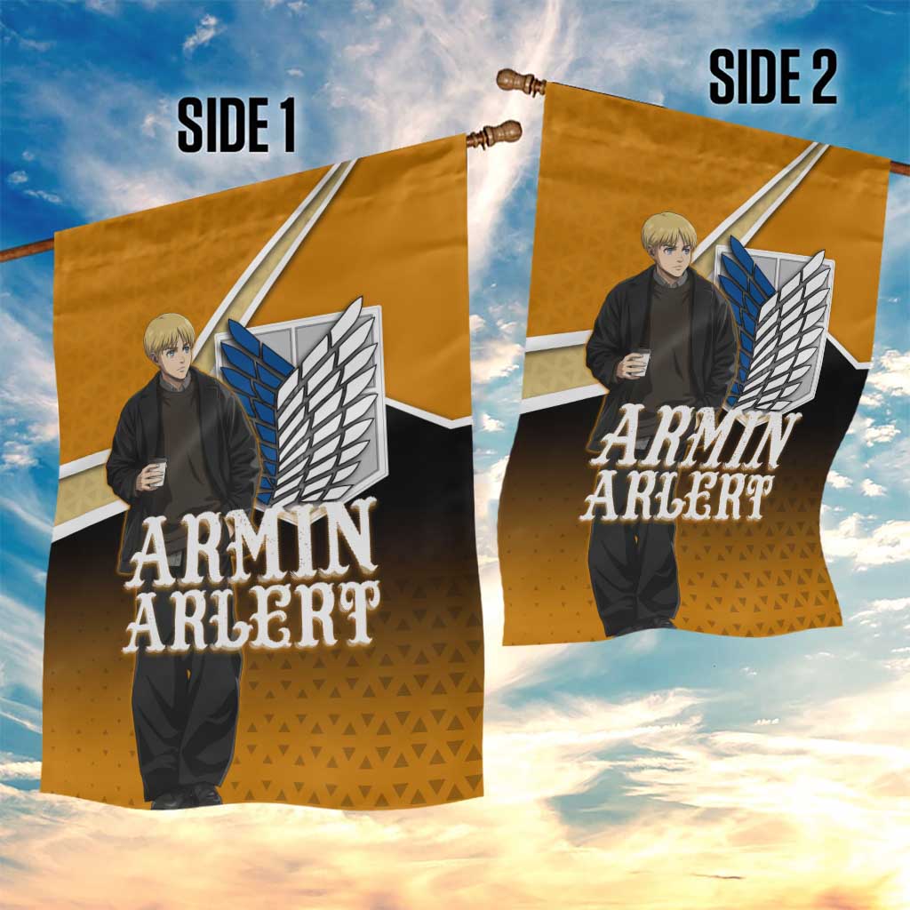 Armin Arlert Attack on Titan Garden Flag Anime Casual Coffeehouse Style