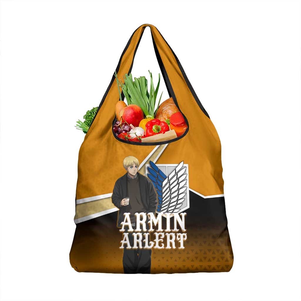Armin Arlert Attack on Titan Grocery Bag Anime Casual Coffeehouse Style
