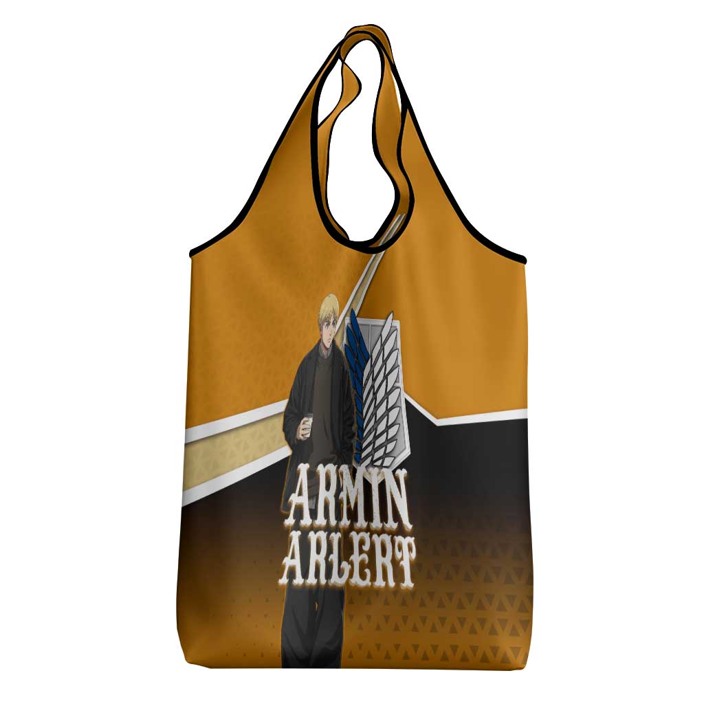 Armin Arlert Attack on Titan Grocery Bag Anime Casual Coffeehouse Style