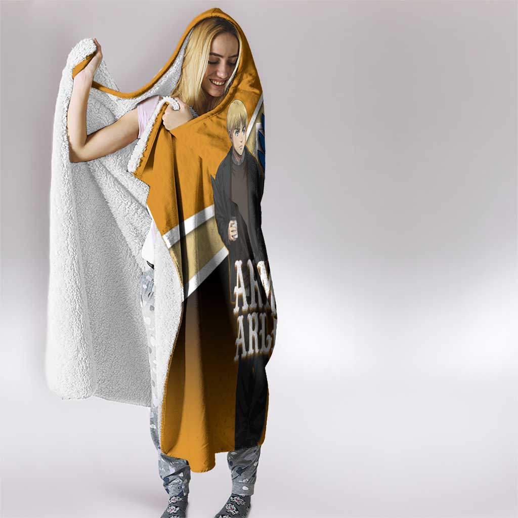 Armin Arlert Attack on Titan Hooded Blanket Anime Casual Coffeehouse Style