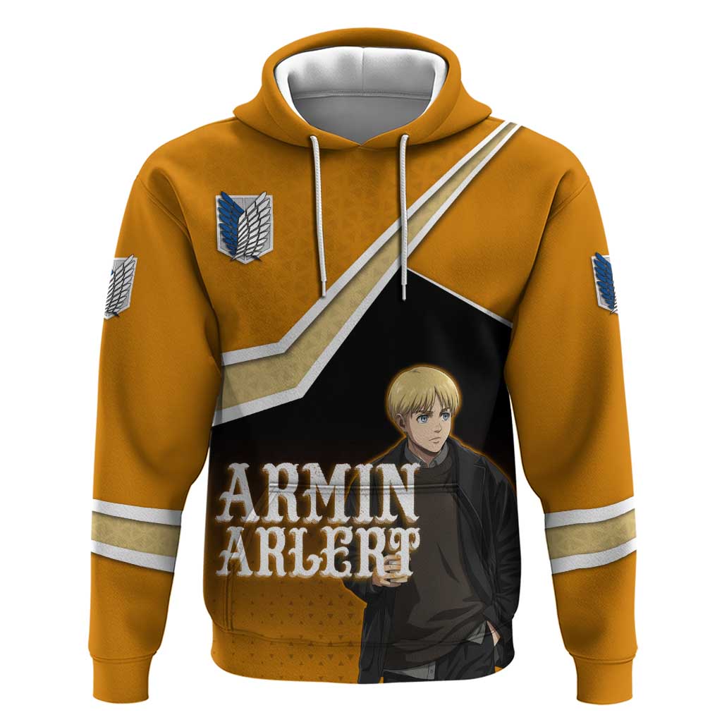 Armin Arlert Attack on Titan Hoodie Anime Casual Coffeehouse Style