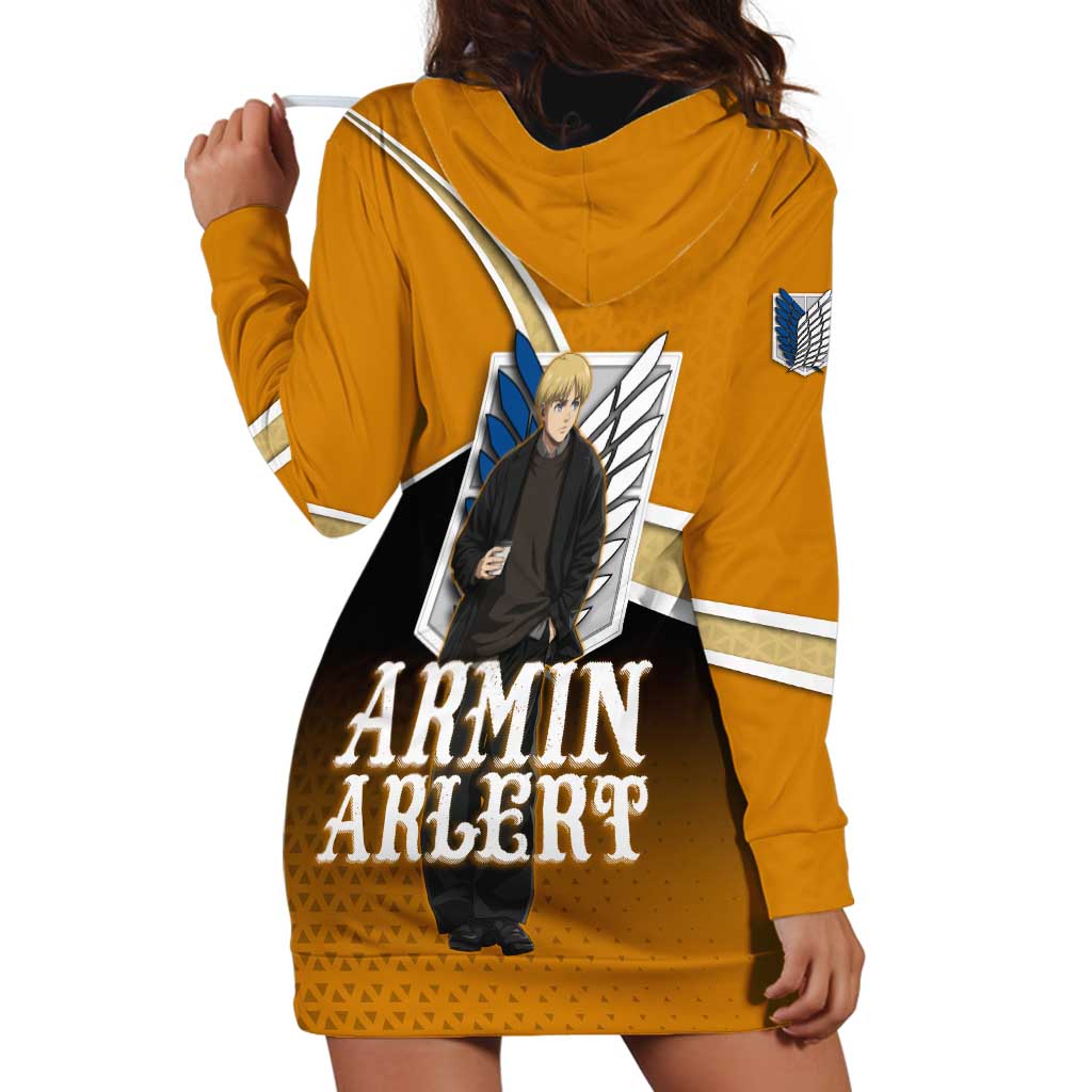 Armin Arlert Attack on Titan Hoodie Dress Anime Casual Coffeehouse Style