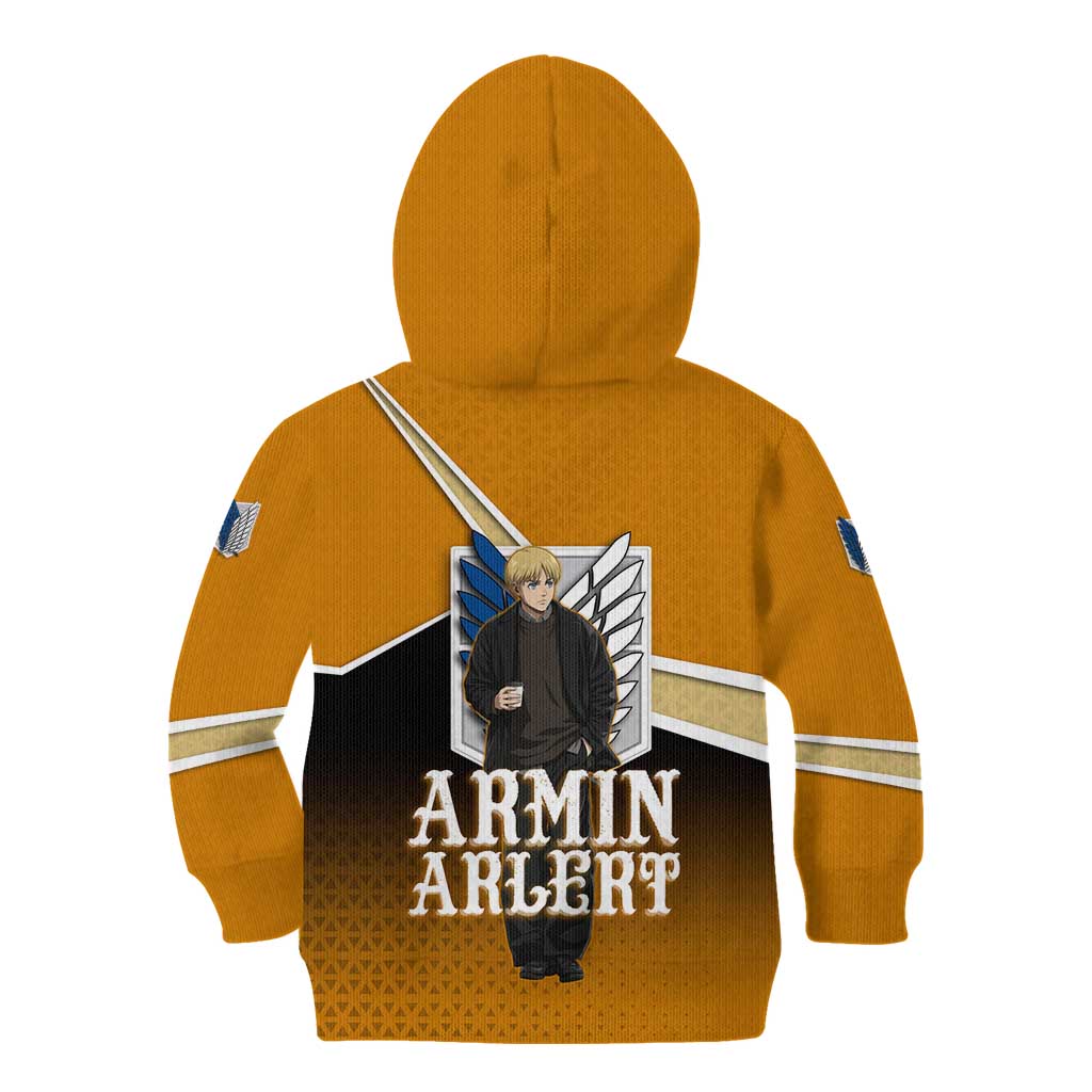 Armin Arlert Attack on Titan Kid Hoodie Anime Casual Coffeehouse Style