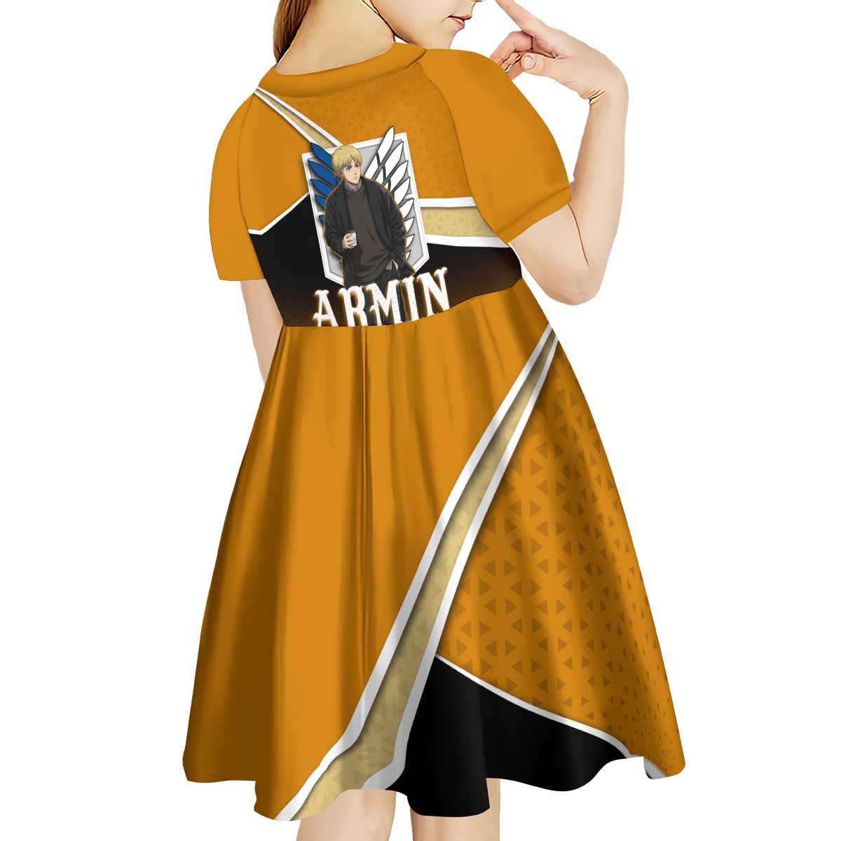 Armin Arlert Attack on Titan Kid Short Sleeve Dress Anime Casual Coffeehouse Style