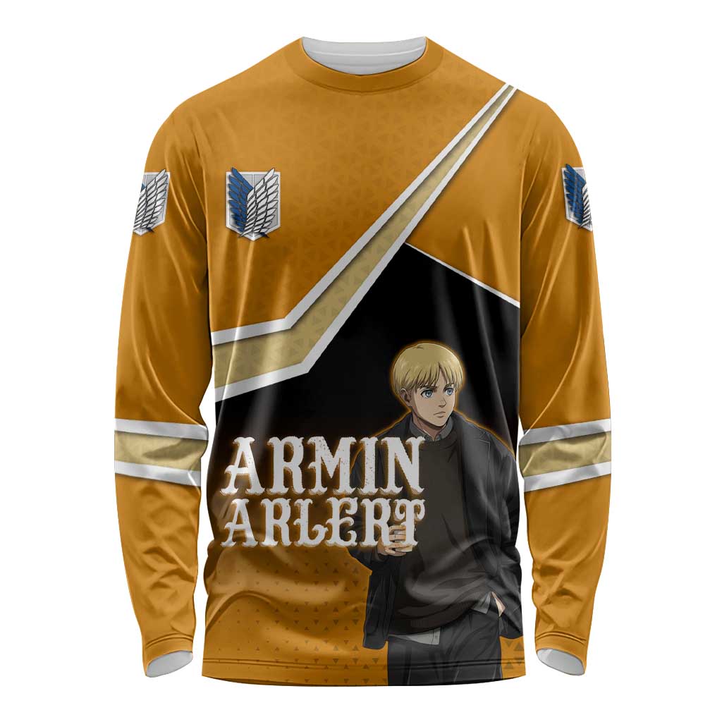 Armin Arlert Attack on Titan Long Sleeve Shirt Anime Casual Coffeehouse Style