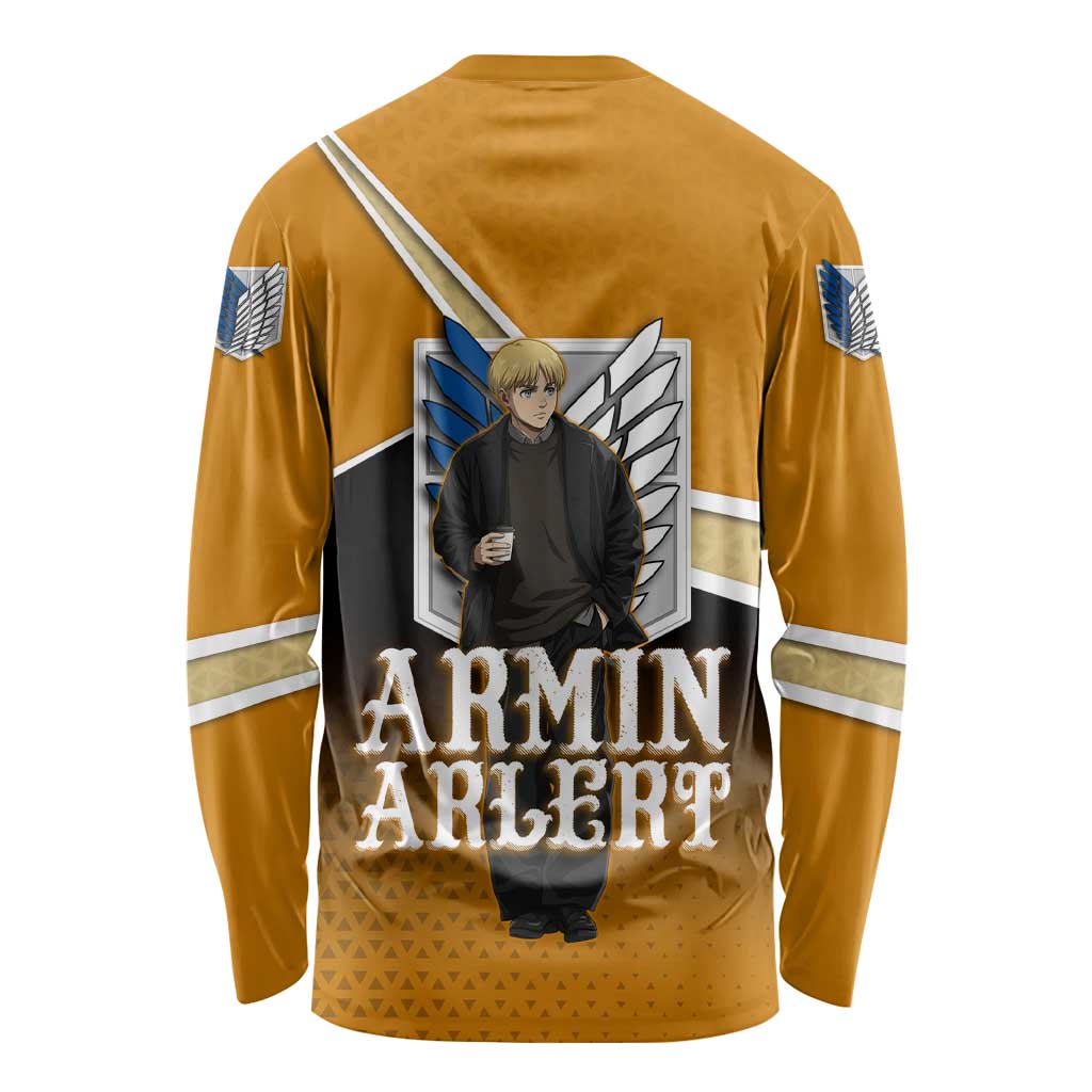 Armin Arlert Attack on Titan Long Sleeve Shirt Anime Casual Coffeehouse Style