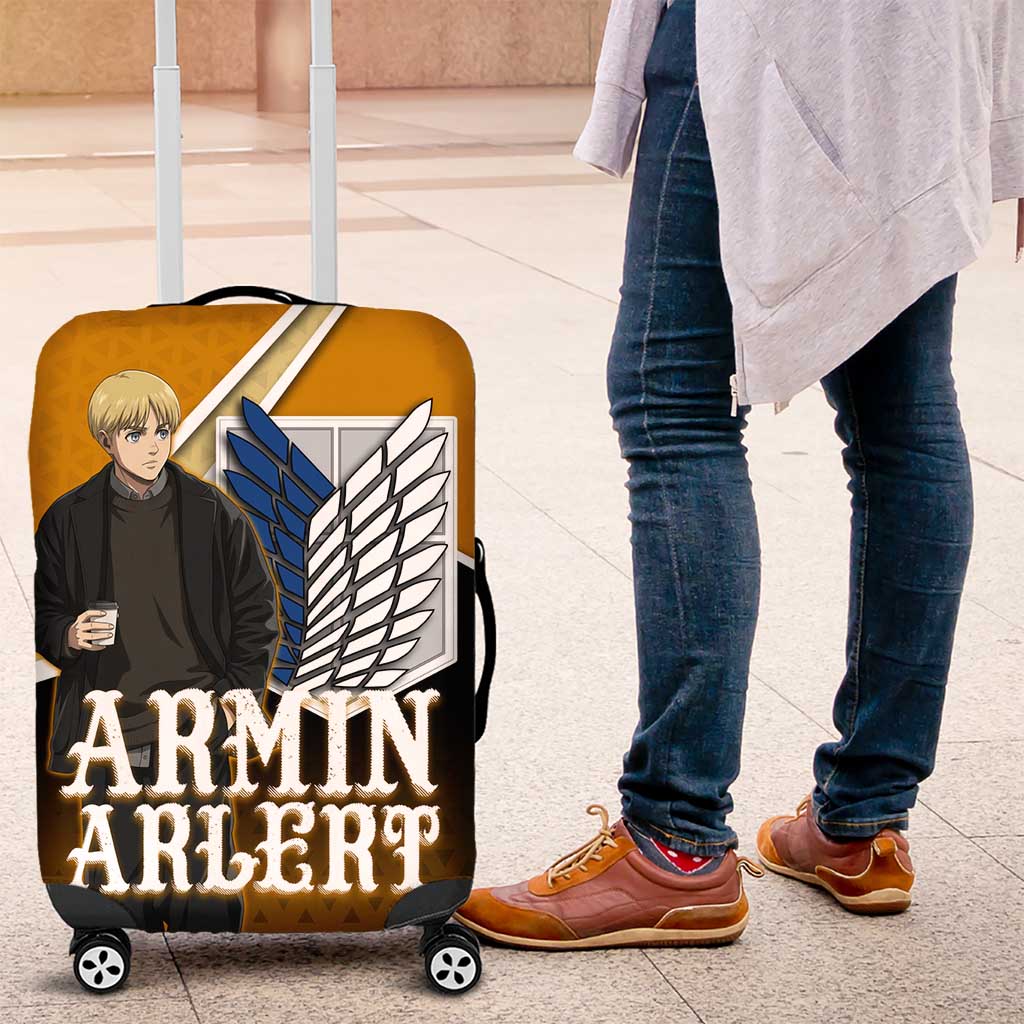Armin Arlert Attack on Titan Luggage Cover Anime Casual Coffeehouse Style