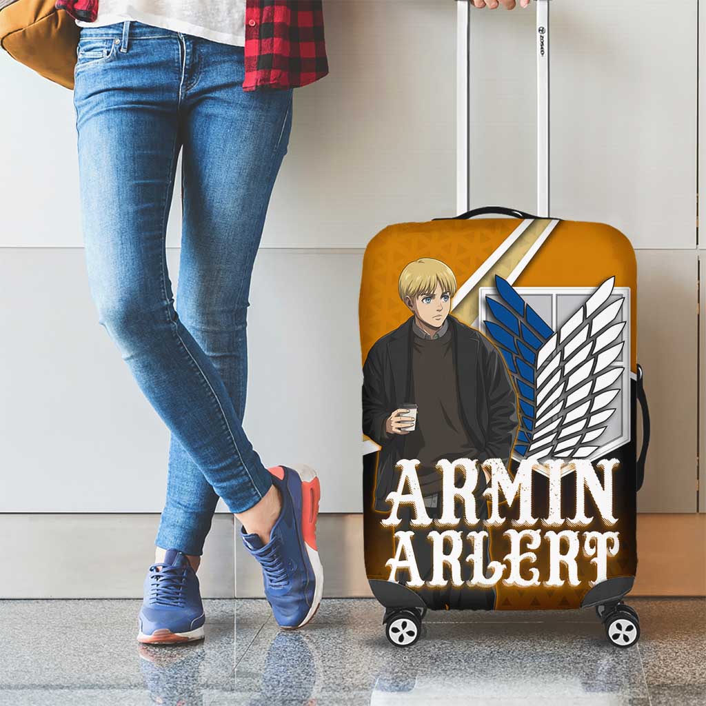 Armin Arlert Attack on Titan Luggage Cover Anime Casual Coffeehouse Style