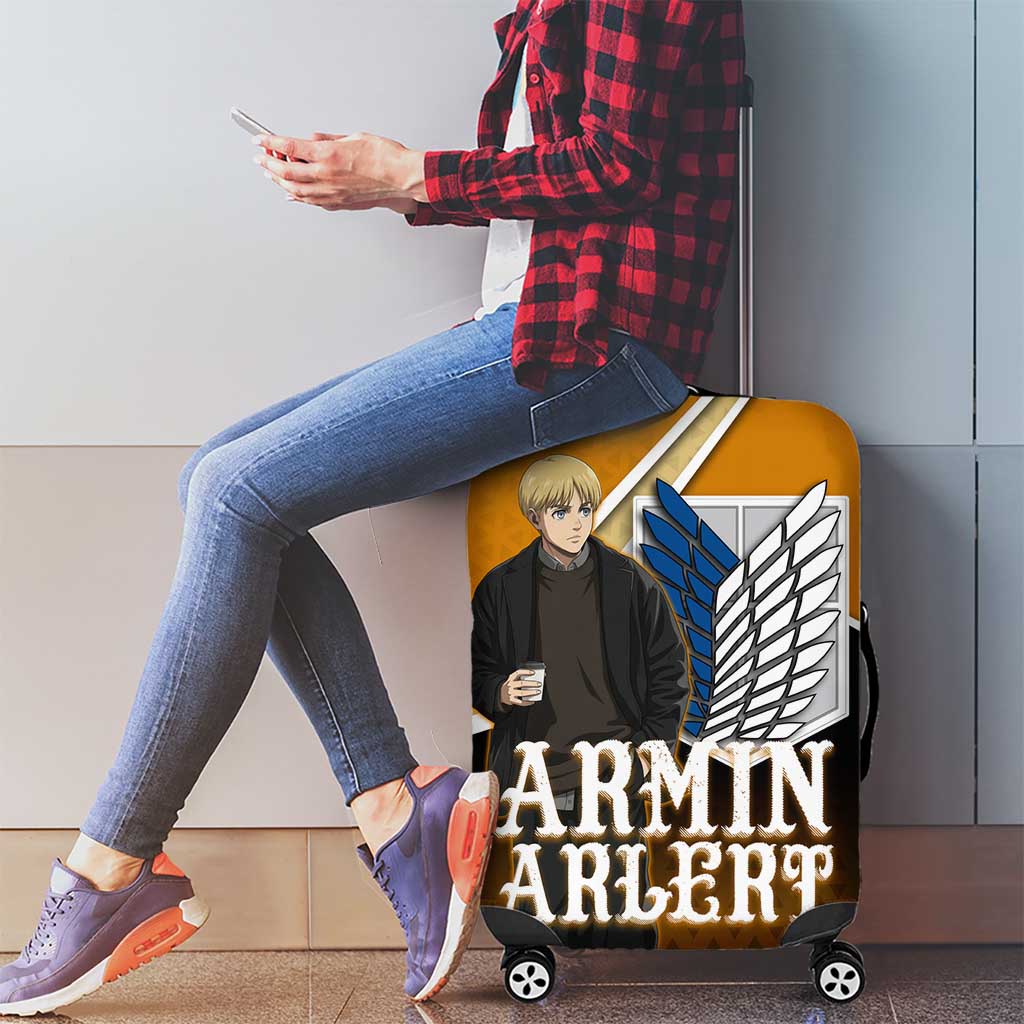Armin Arlert Attack on Titan Luggage Cover Anime Casual Coffeehouse Style