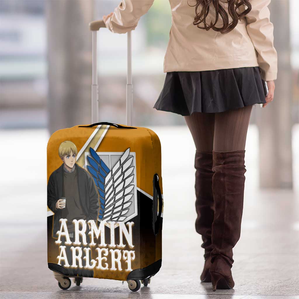 Armin Arlert Attack on Titan Luggage Cover Anime Casual Coffeehouse Style