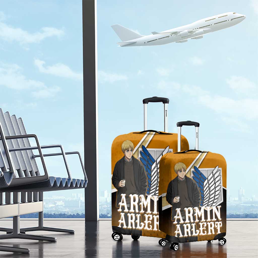 Armin Arlert Attack on Titan Luggage Cover Anime Casual Coffeehouse Style