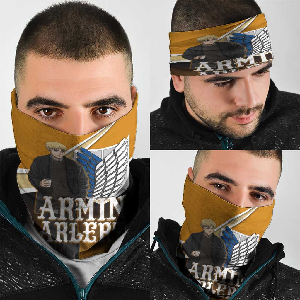 Armin Arlert Attack on Titan Neck Gaiter Anime Casual Coffeehouse Style
