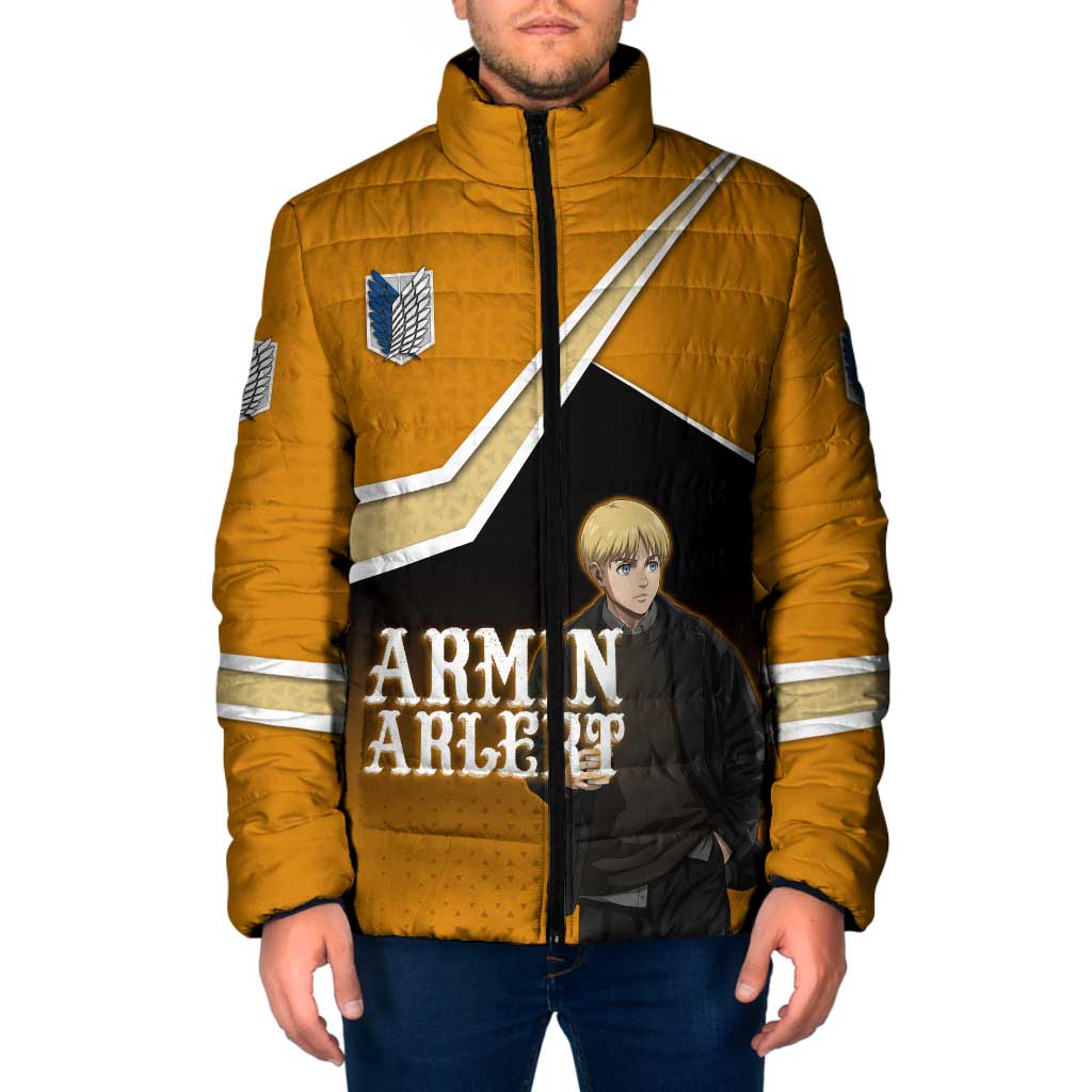 Armin Arlert Attack on Titan Padded Jacket Anime Casual Coffeehouse Style