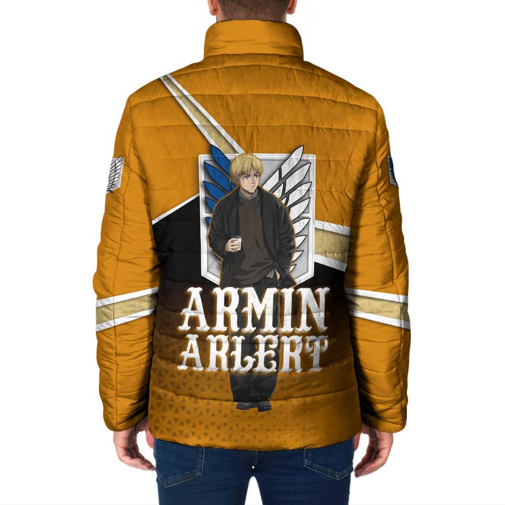 Armin Arlert Attack on Titan Padded Jacket Anime Casual Coffeehouse Style