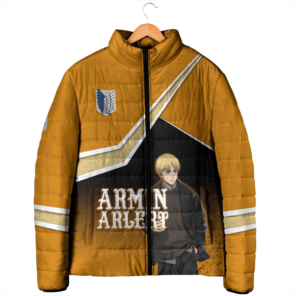 Armin Arlert Attack on Titan Padded Jacket Anime Casual Coffeehouse Style