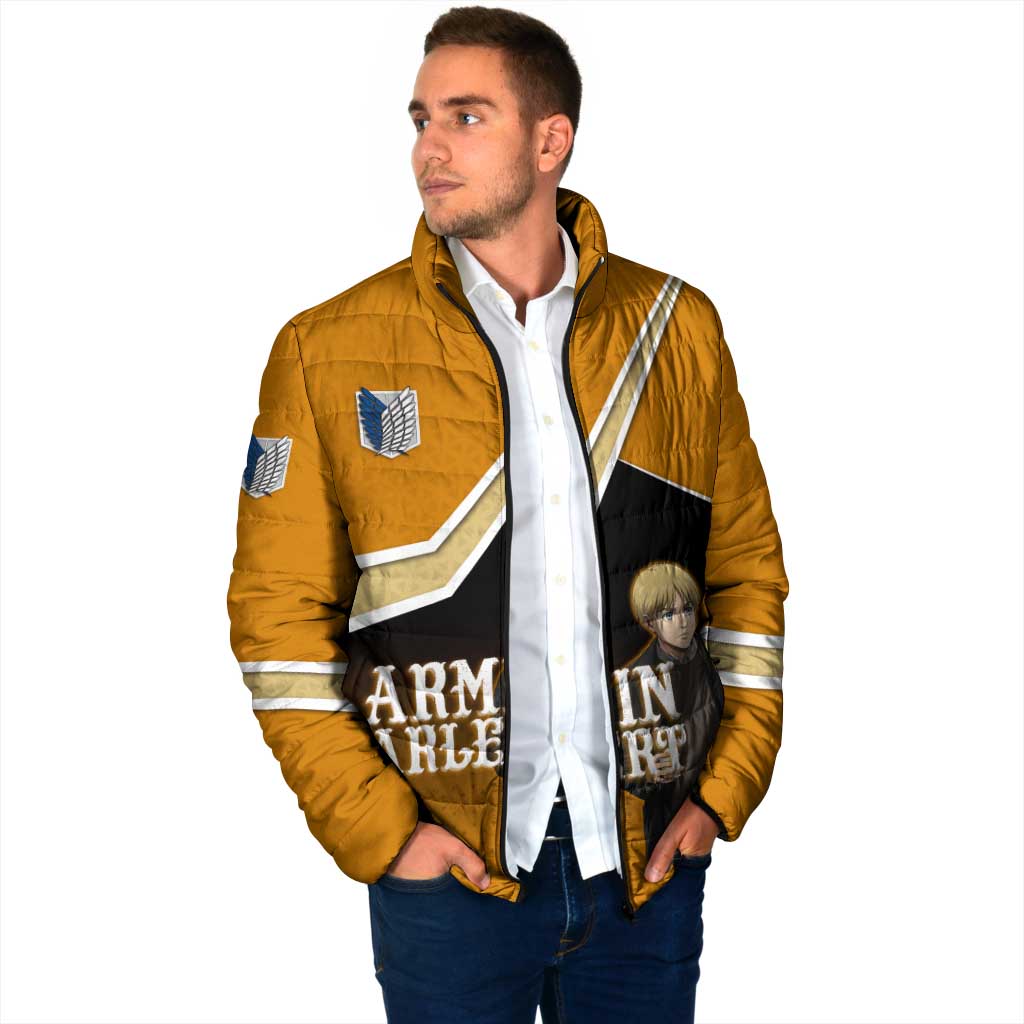 Armin Arlert Attack on Titan Padded Jacket Anime Casual Coffeehouse Style
