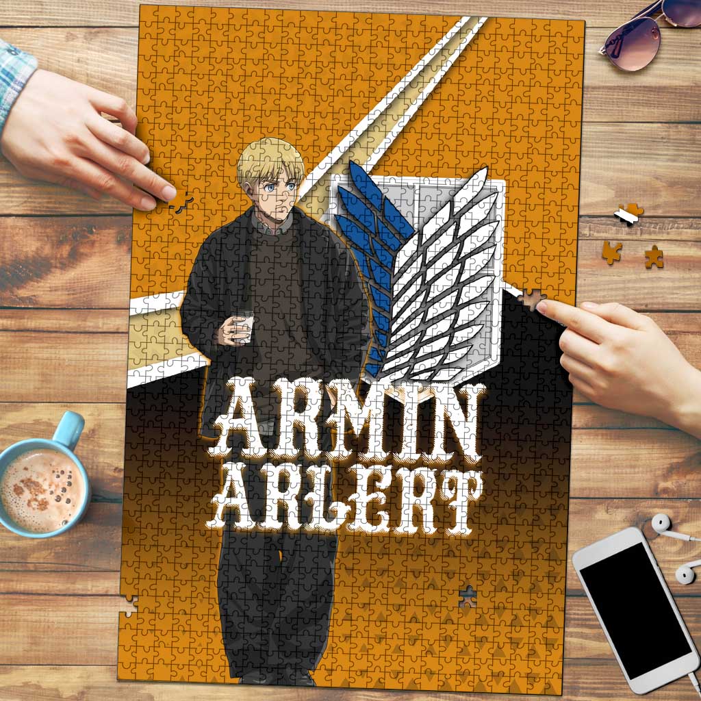 Armin Arlert Attack on Titan Puzzle Anime Casual Coffeehouse Style