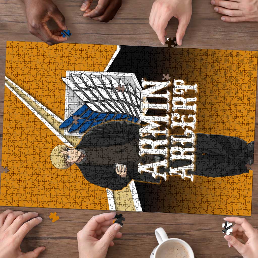 Armin Arlert Attack on Titan Puzzle Anime Casual Coffeehouse Style