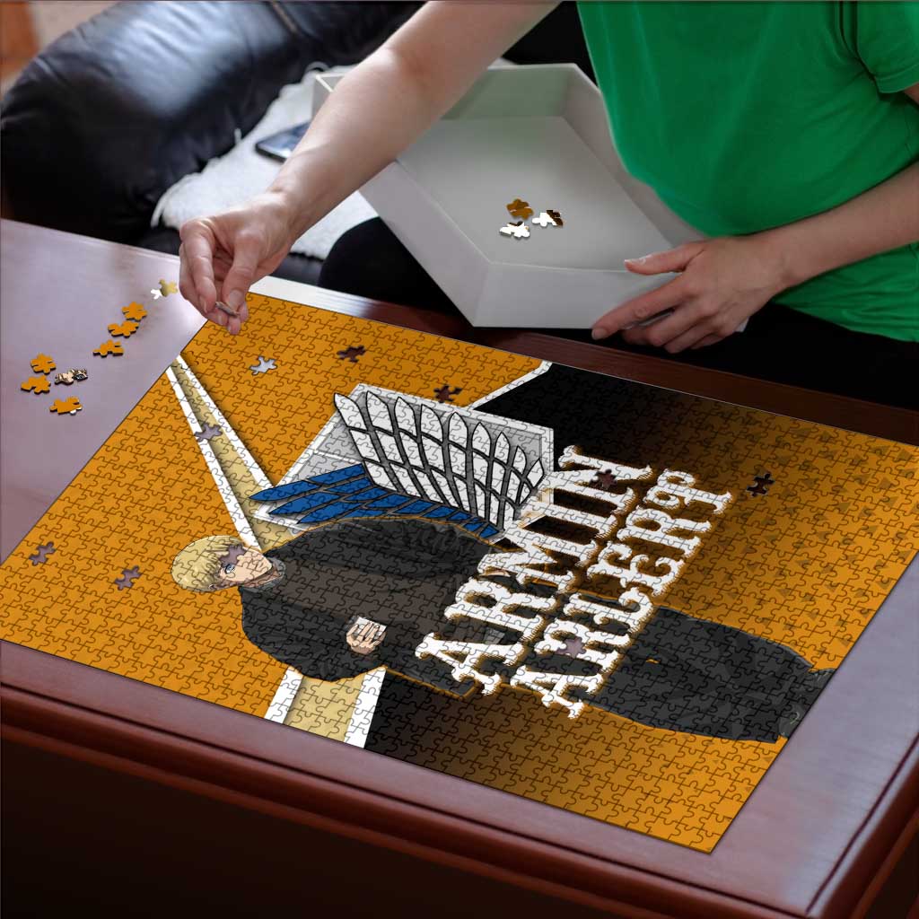 Armin Arlert Attack on Titan Puzzle Anime Casual Coffeehouse Style