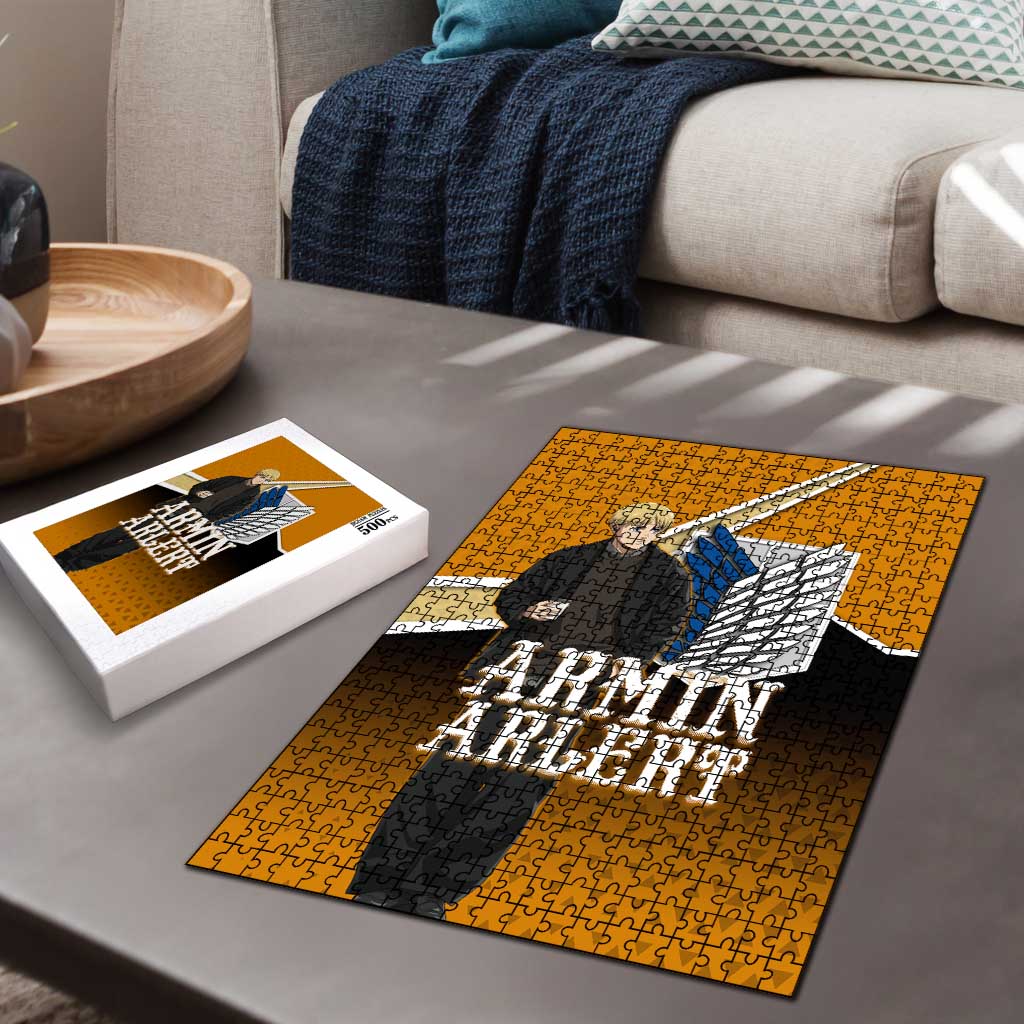 Armin Arlert Attack on Titan Puzzle Anime Casual Coffeehouse Style
