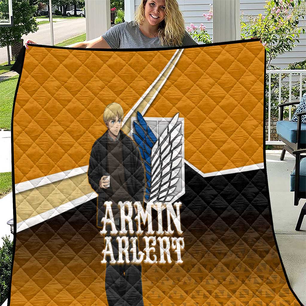 Armin Arlert Attack on Titan Quilt Anime Casual Coffeehouse Style