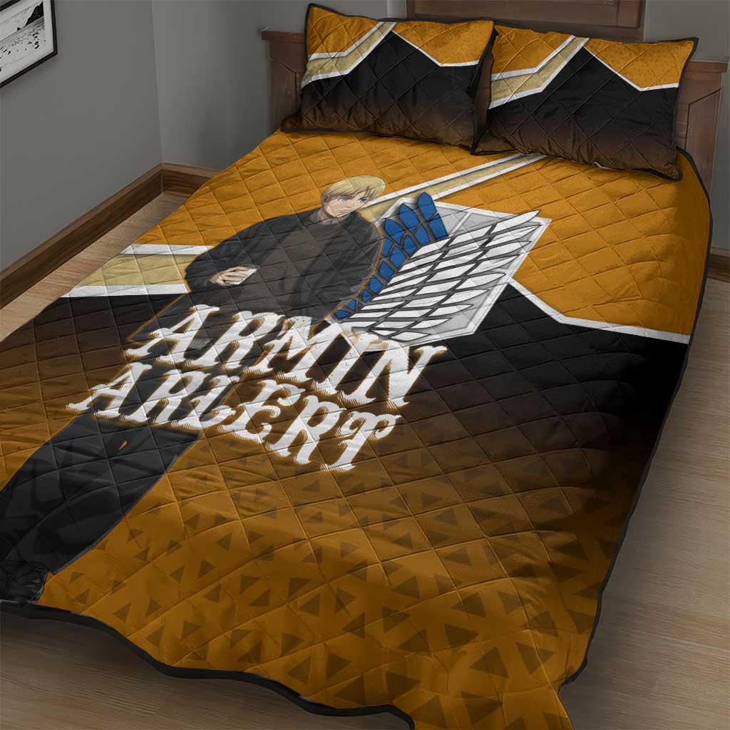 Armin Arlert Attack on Titan Quilt Bed Set Anime Casual Coffeehouse Style
