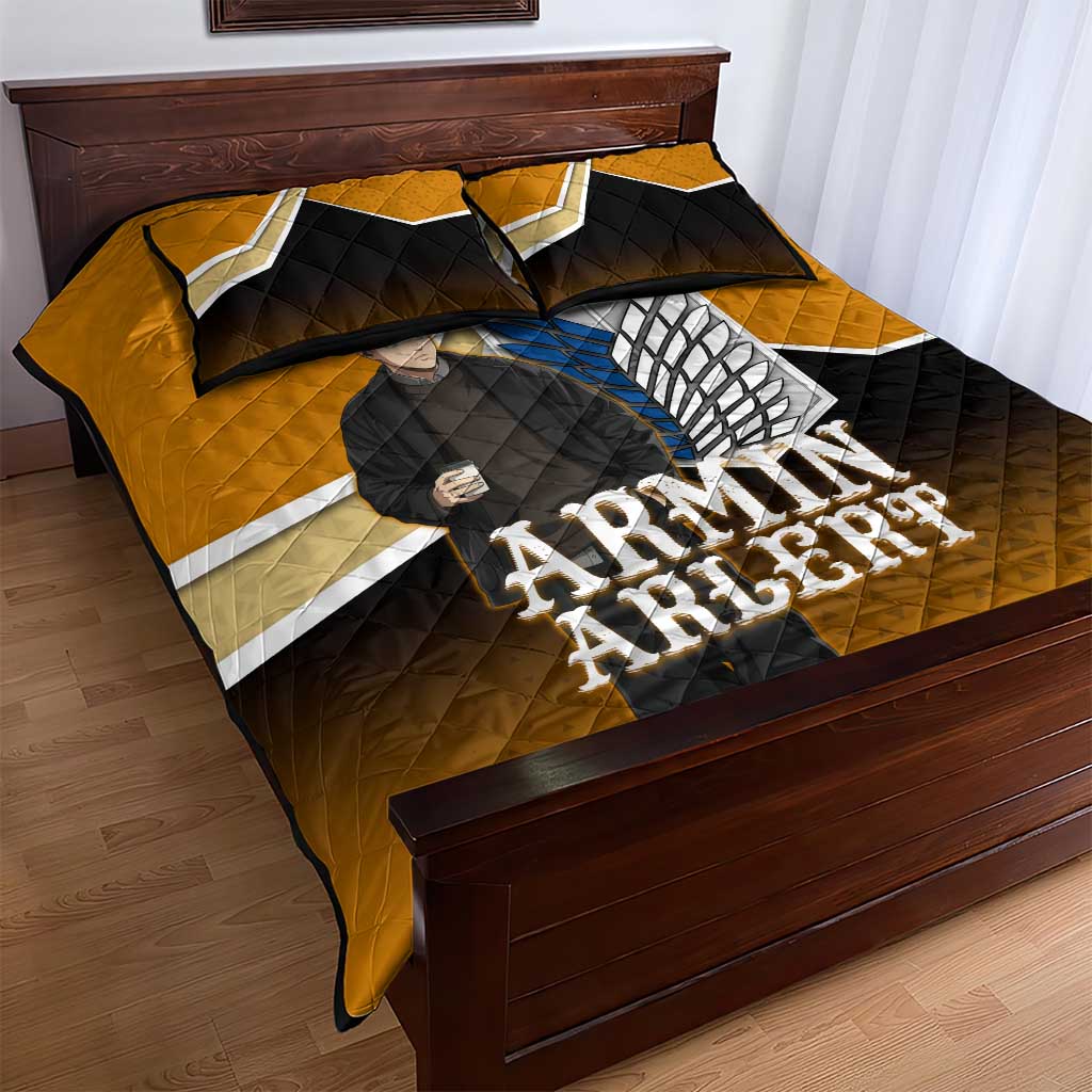 Armin Arlert Attack on Titan Quilt Bed Set Anime Casual Coffeehouse Style