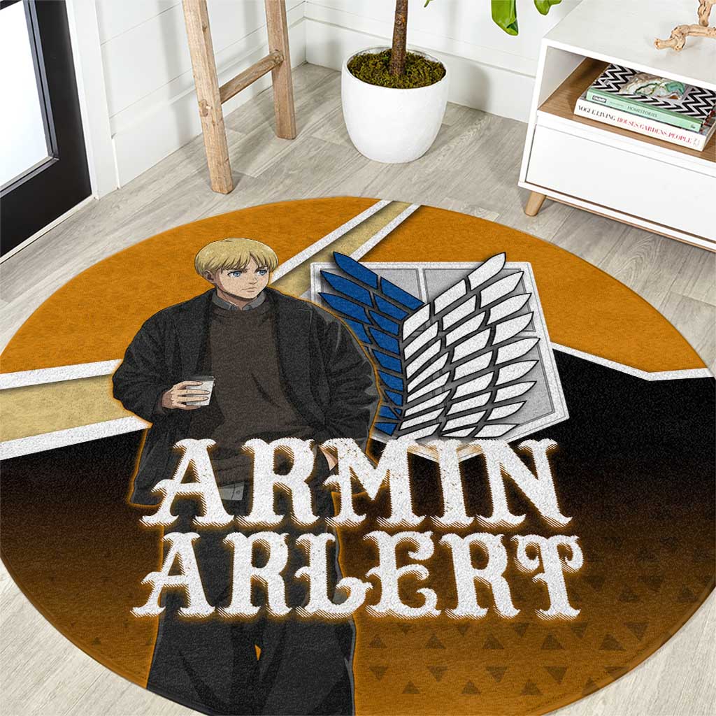 Armin Arlert Attack on Titan Round Carpet Anime Casual Coffeehouse Style