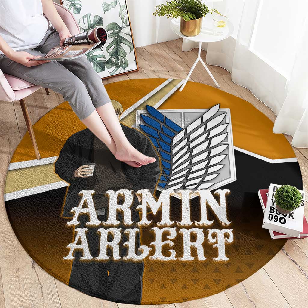 Armin Arlert Attack on Titan Round Carpet Anime Casual Coffeehouse Style