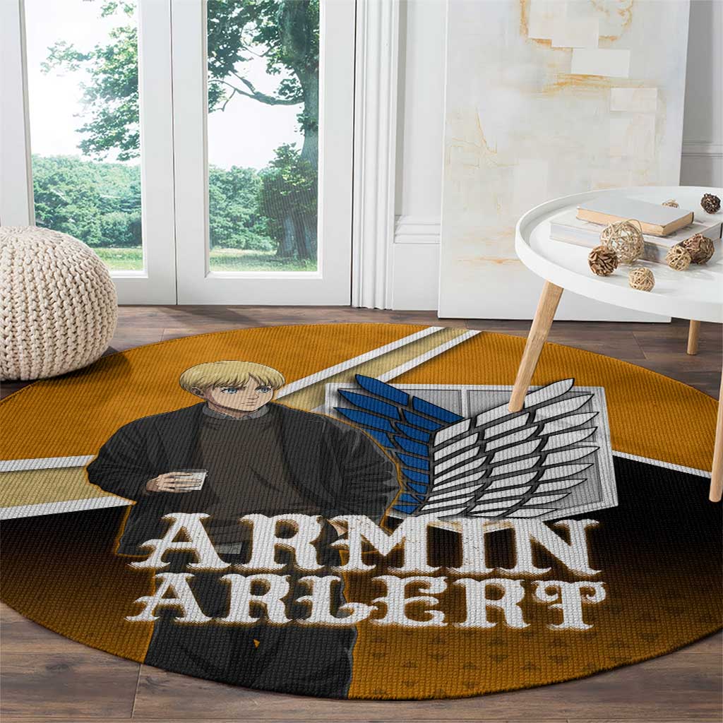 Armin Arlert Attack on Titan Round Carpet Anime Casual Coffeehouse Style