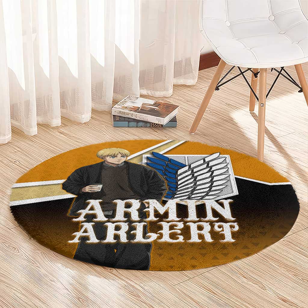 Armin Arlert Attack on Titan Round Carpet Anime Casual Coffeehouse Style