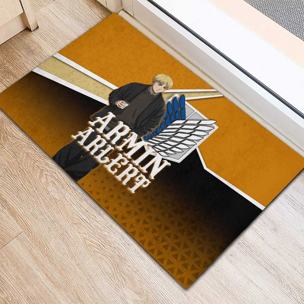 Armin Arlert Attack on Titan Rubber Doormat Anime Casual Coffeehouse Style