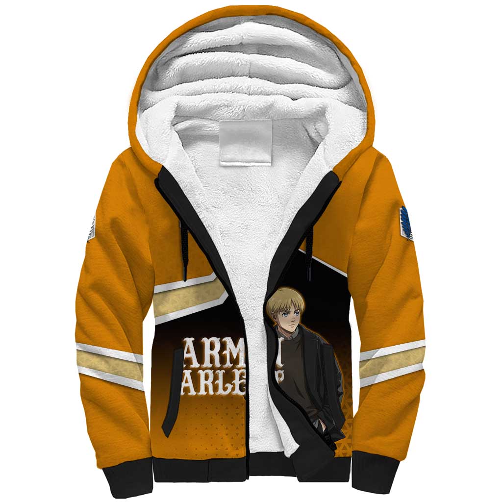 Armin Arlert Attack on Titan Sherpa Hoodie Anime Casual Coffeehouse Style