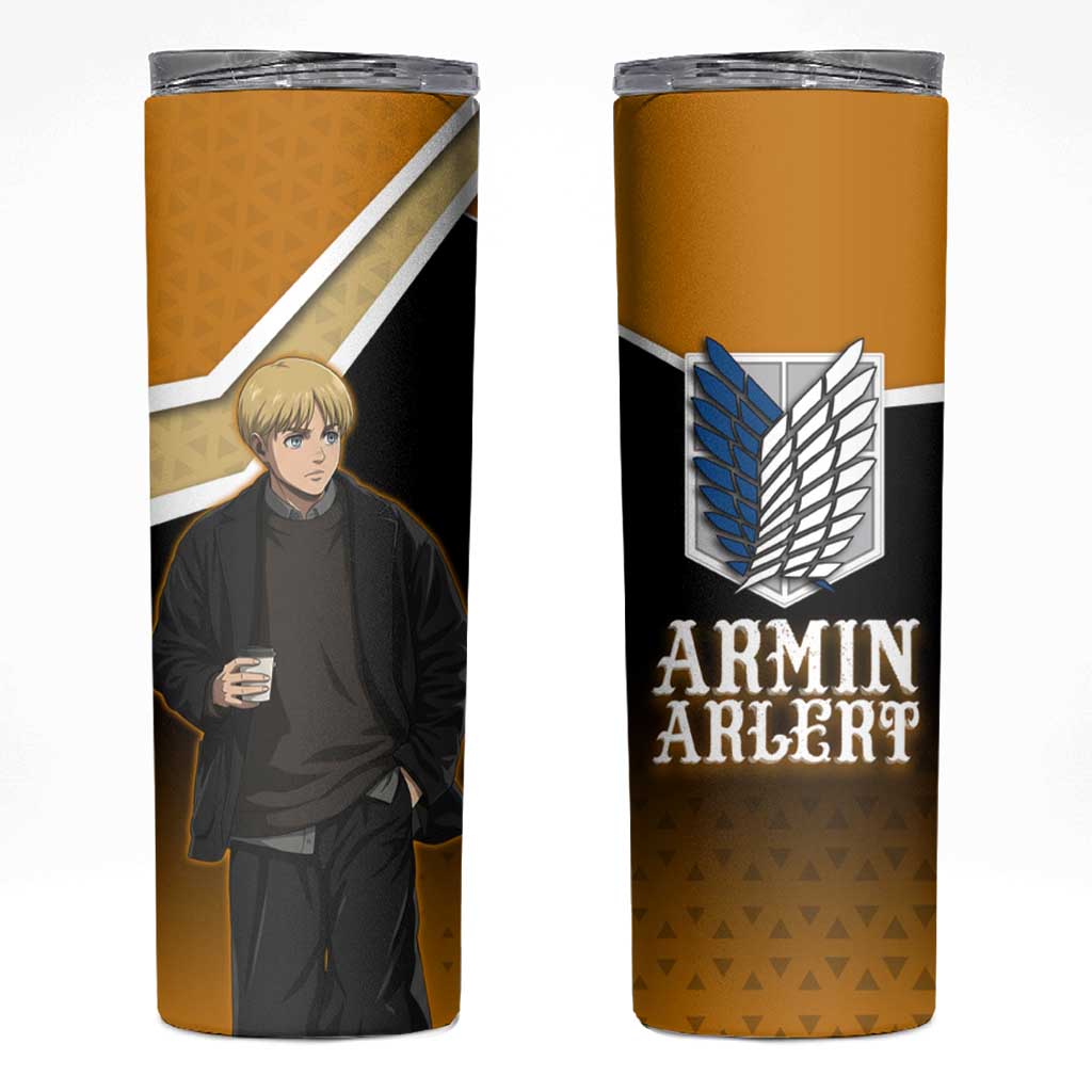 Armin Arlert Attack on Titan Skinny Tumbler Anime Casual Coffeehouse Style