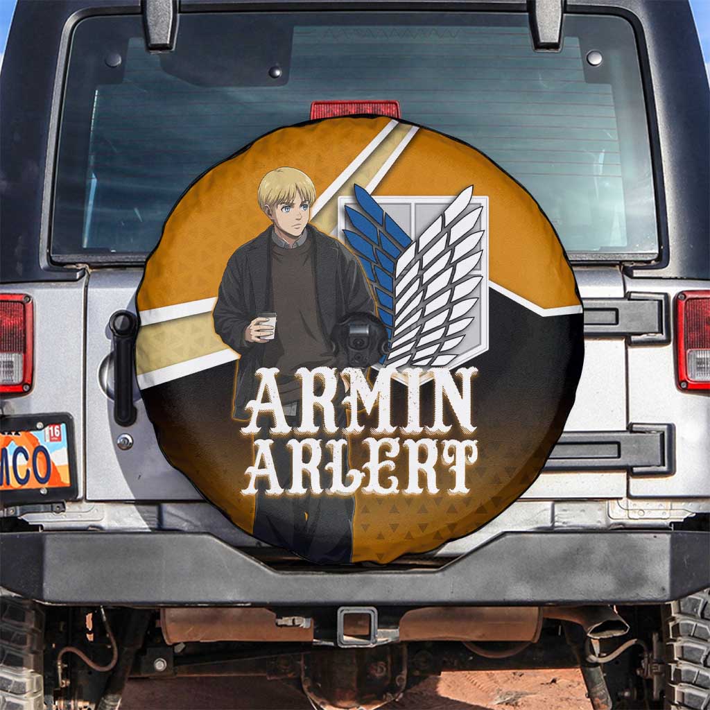 Armin Arlert Attack on Titan Spare Tire Cover Anime Casual Coffeehouse Style