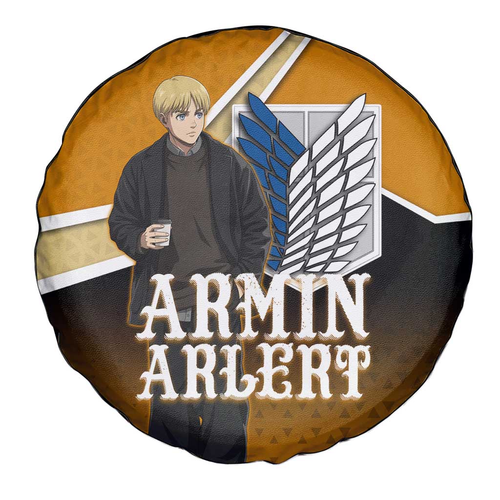 Armin Arlert Attack on Titan Spare Tire Cover Anime Casual Coffeehouse Style