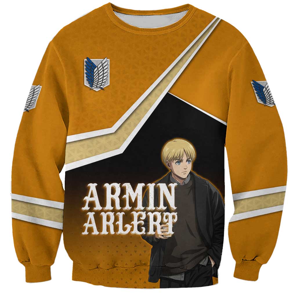 Armin Arlert Attack on Titan Sweatshirt Anime Casual Coffeehouse Style