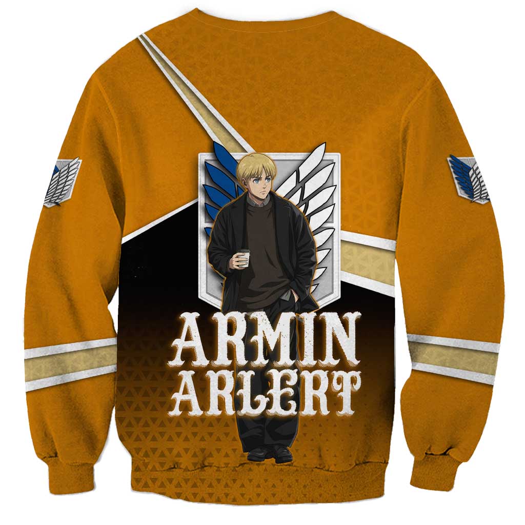 Armin Arlert Attack on Titan Sweatshirt Anime Casual Coffeehouse Style