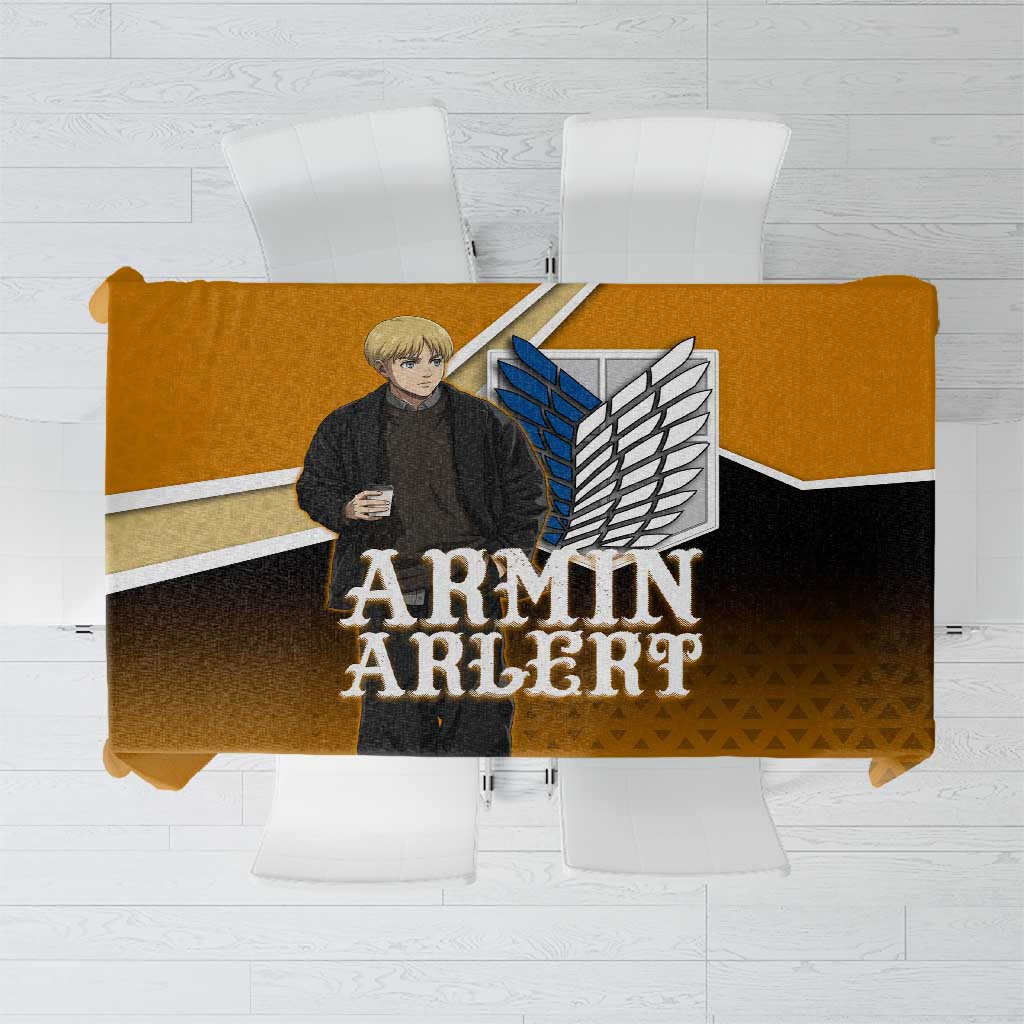 Armin Arlert Attack on Titan Tablecloth Anime Casual Coffeehouse Style