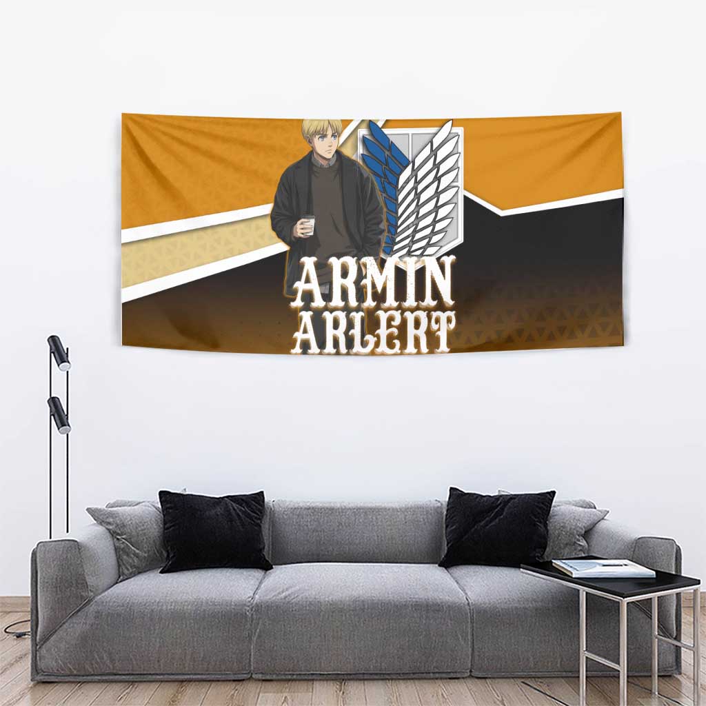 Armin Arlert Attack on Titan Tapestry Anime Casual Coffeehouse Style