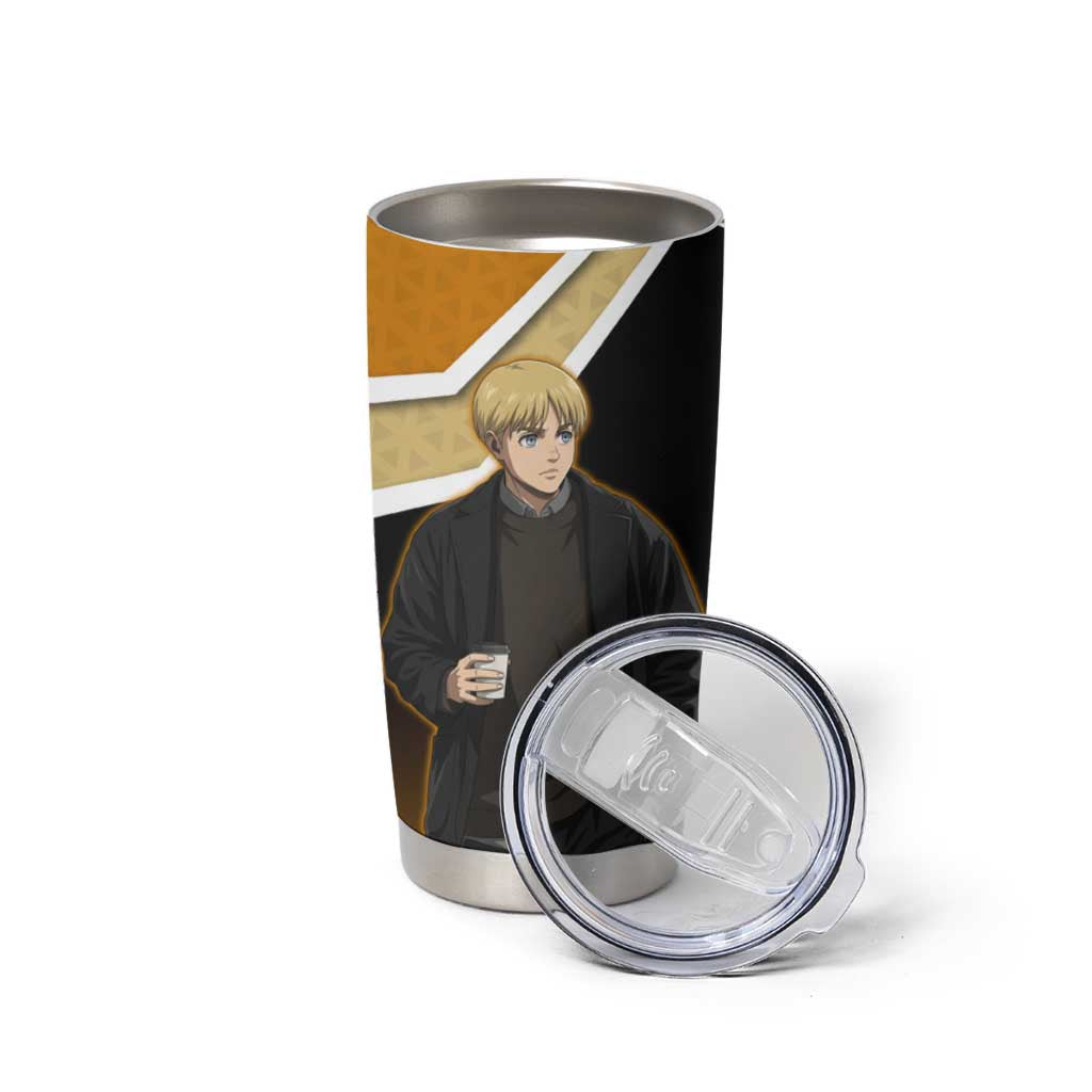 Armin Arlert Attack on Titan Tumbler Cup Anime Casual Coffeehouse Style