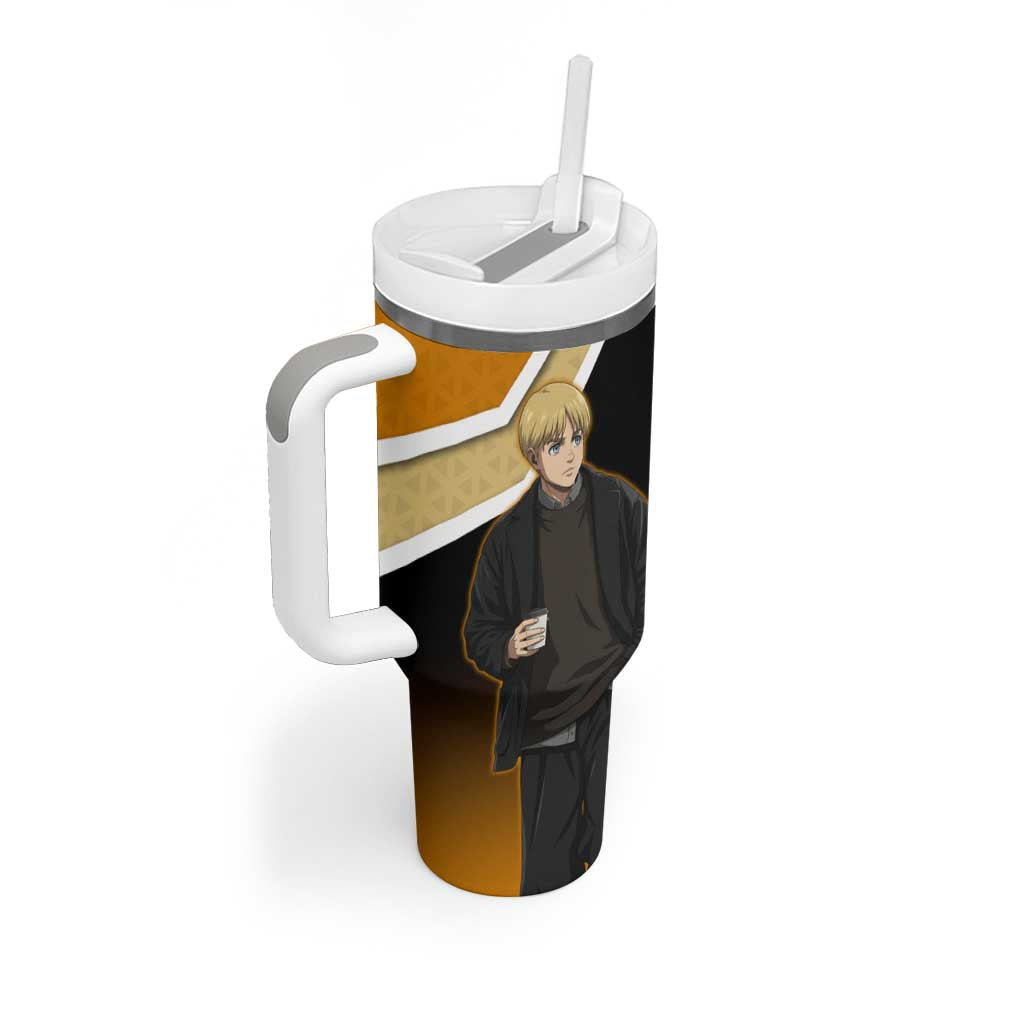 Armin Arlert Attack on Titan Tumbler With Handle Anime Casual Coffeehouse Style
