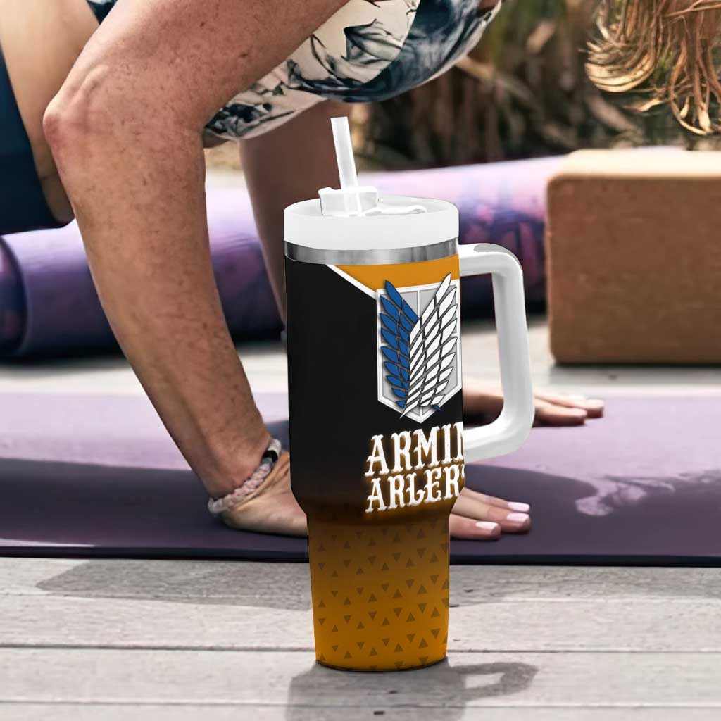 Armin Arlert Attack on Titan Tumbler With Handle Anime Casual Coffeehouse Style