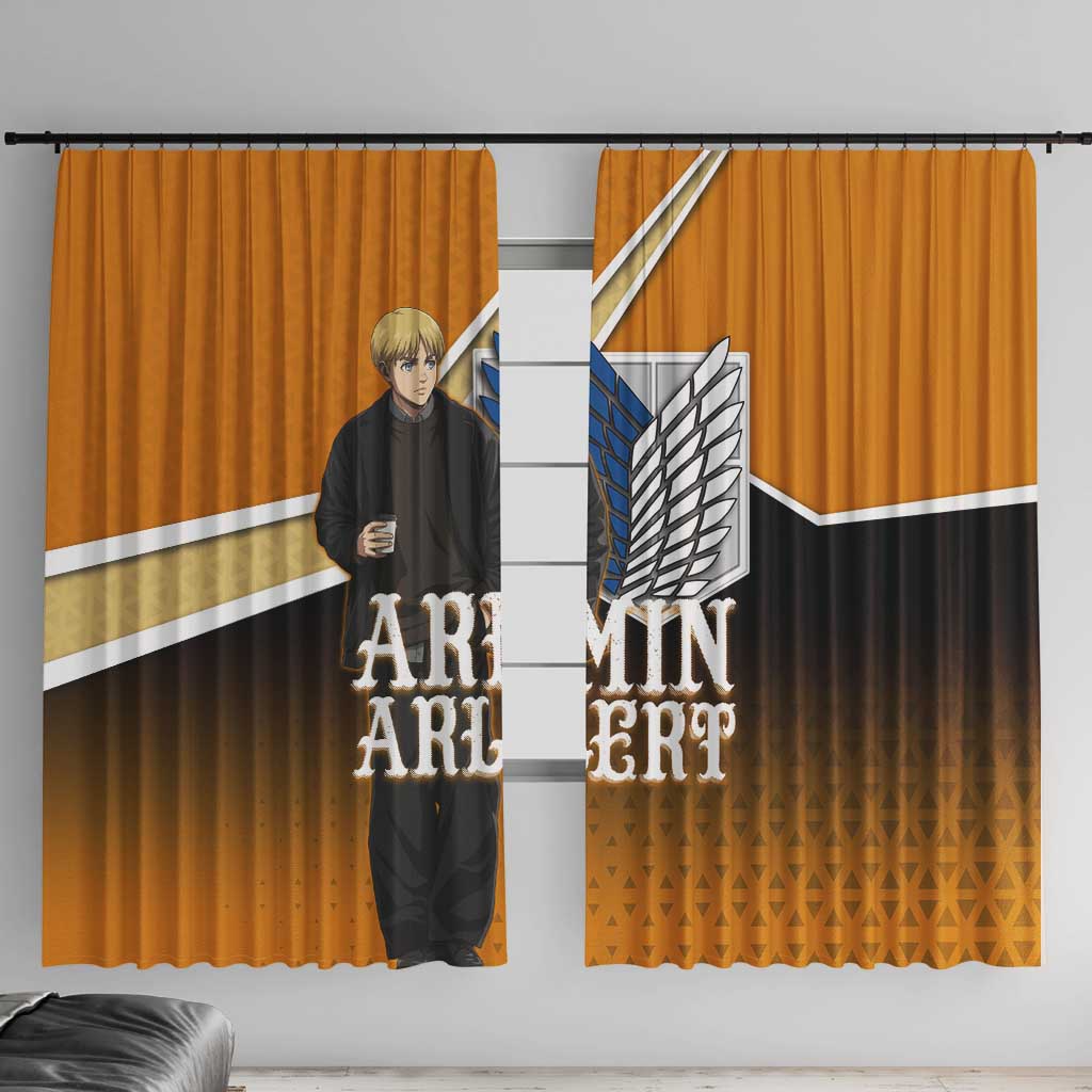 Armin Arlert Attack on Titan Window Curtain Anime Casual Coffeehouse Style
