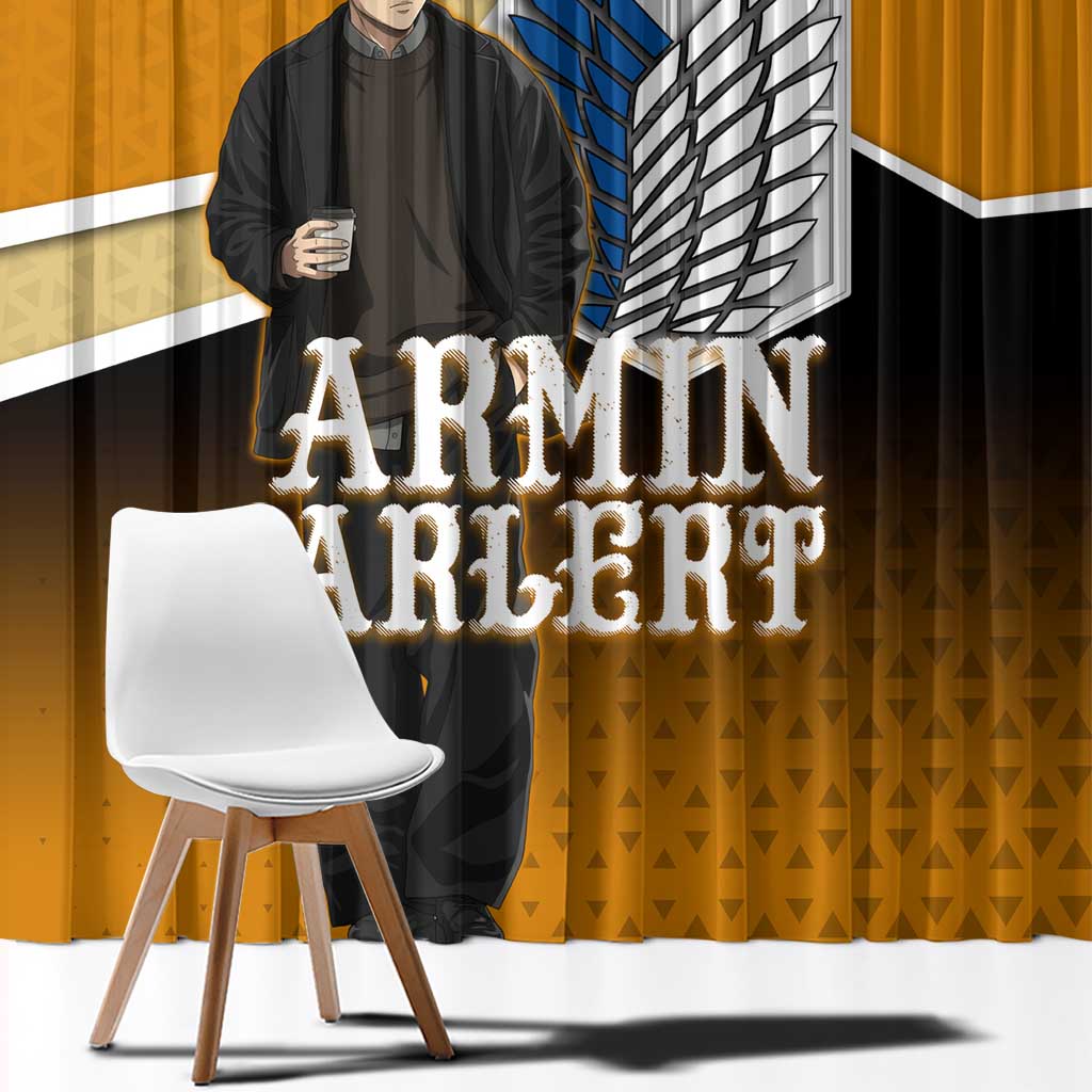 Armin Arlert Attack on Titan Window Curtain Anime Casual Coffeehouse Style