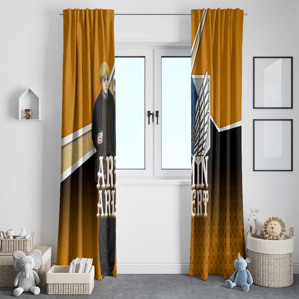 Armin Arlert Attack on Titan Window Curtain Anime Casual Coffeehouse Style