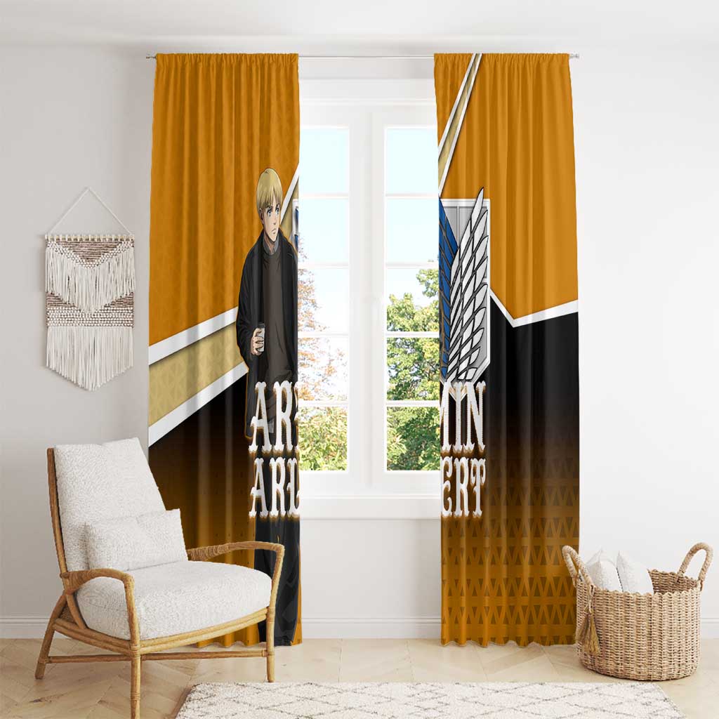 Armin Arlert Attack on Titan Window Curtain Anime Casual Coffeehouse Style